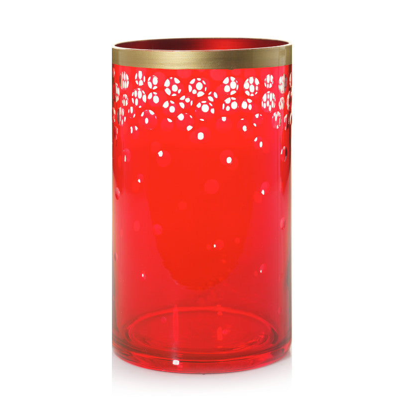 Jar Holder Large Red Bubbly